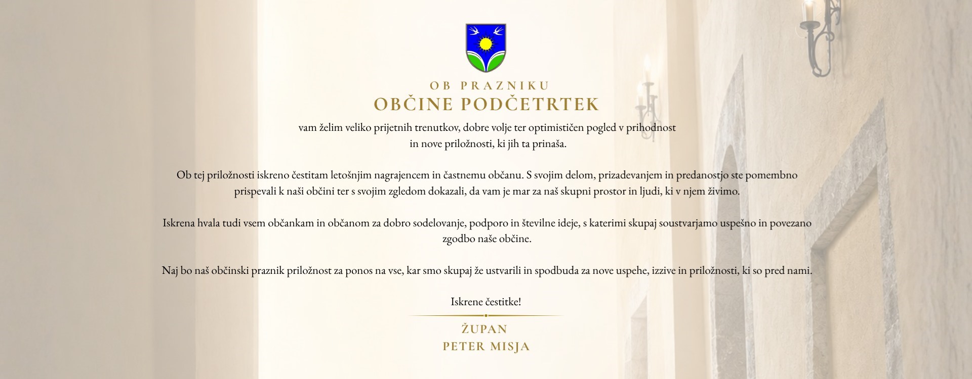 Čestitka praznik občine 2026